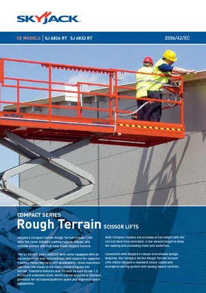 Plataformas de tijeras de ruedas Skyjack SJ 6832 RT