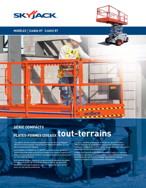 Plataformas de tijeras de ruedas Skyjack SJ 6832 RT