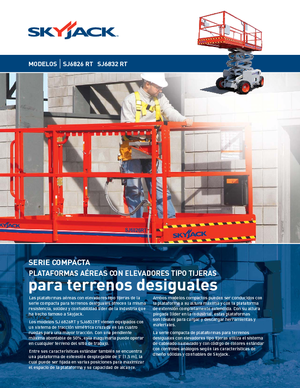 Plataformas de tijeras de ruedas Skyjack SJ 6832 RT