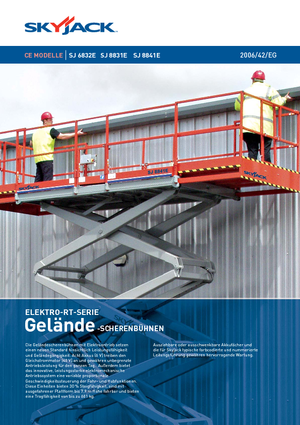 Plataformas de tijeras de ruedas Skyjack SJ 6832 E