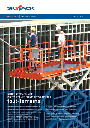 Plataformas de tijeras de ruedas Skyjack SJ 7127