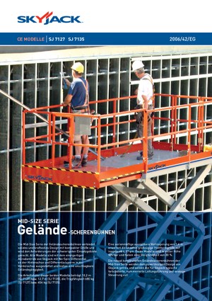 Plataformas de tijeras de ruedas Skyjack SJ 7127