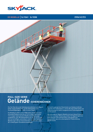 Plataformas de tijeras de ruedas Skyjack SJ 9250