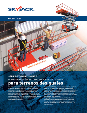 Plataformas de tijeras de ruedas Skyjack SJ 9250