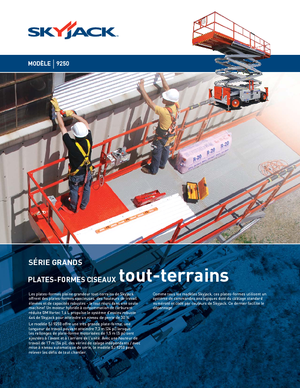 Plataformas de tijeras de ruedas Skyjack SJ 9250