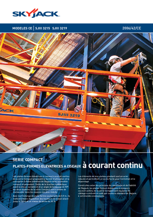 Plataformas de tijeras de ruedas Skyjack SJ III 3219