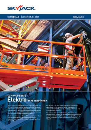 Plataformas de tijeras de ruedas Skyjack SJ III 3215