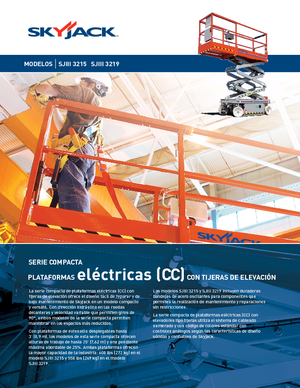 Plataformas de tijeras de ruedas Skyjack SJ III 3219