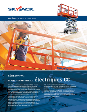 Plataformas de tijeras de ruedas Skyjack SJ III 3219