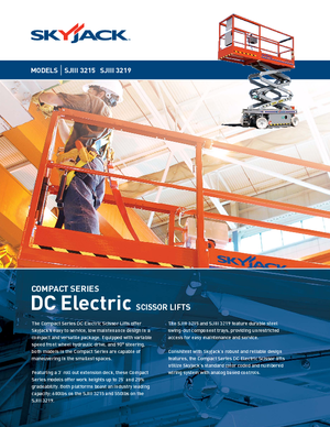 Plataformas de tijeras de ruedas Skyjack SJ III 3219