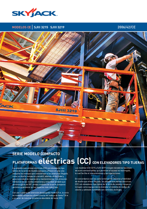 Plataformas de tijeras de ruedas Skyjack SJ III 3219