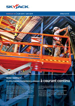 Plataformas de tijeras de ruedas Skyjack SJ III 3219