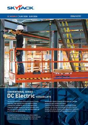 Plataformas de tijeras de ruedas Skyjack SJ III 3226 M