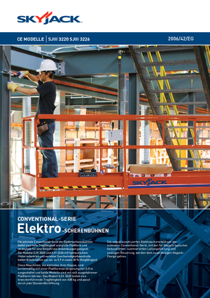 Plataformas de tijeras de ruedas Skyjack SJ III 3226 M