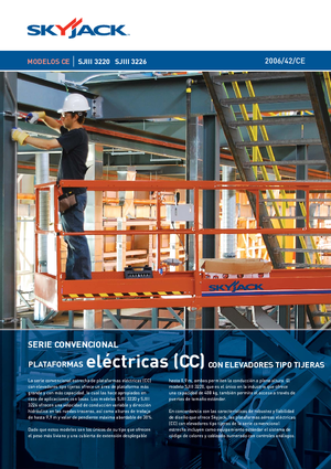 Plataformas de tijeras de ruedas Skyjack SJ III 3226 M