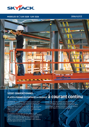 Plataformas de tijeras de ruedas Skyjack SJ III 3220