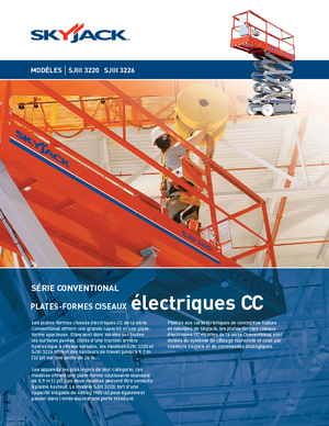 Plataformas de tijeras de ruedas Skyjack SJ III 3220