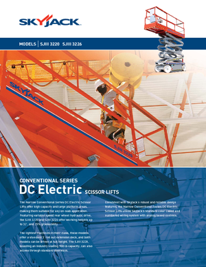 Plataformas de tijeras de ruedas Skyjack SJ III 3220