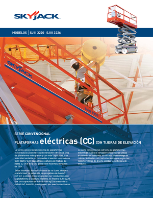 Plataformas de tijeras de ruedas Skyjack SJ III 3220