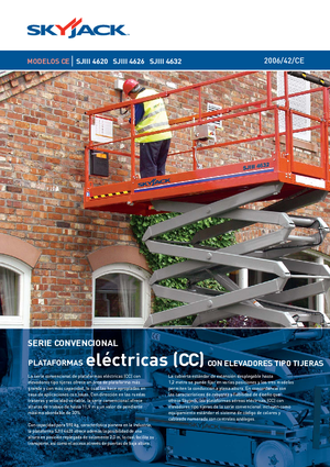 Plataformas de tijeras de ruedas Skyjack SJ III 4626