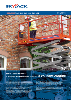 Plataformas de tijeras de ruedas Skyjack SJ III 4626