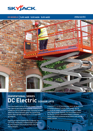 Plataformas de tijeras de ruedas Skyjack SJ III 4626