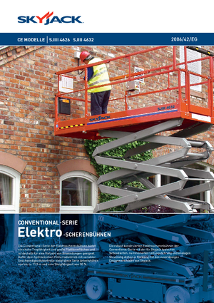 Plataformas de tijeras de ruedas Skyjack SJ III 4626