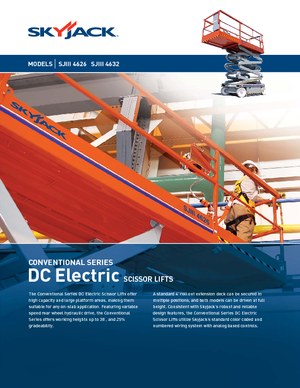 Plataformas de tijeras de ruedas Skyjack SJ III 4632