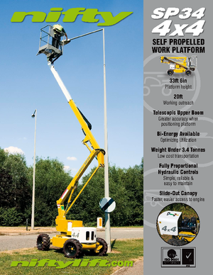 Plataformas articuladas de ruedas Niftylift SP 34