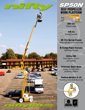 Plataformas articuladas de ruedas Niftylift SP 50 N