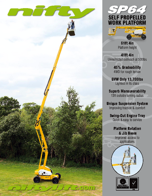 Plataformas articuladas de ruedas Niftylift SP 64