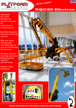 Plataformas articuladas de ruedas Basket Spider 25 W-E