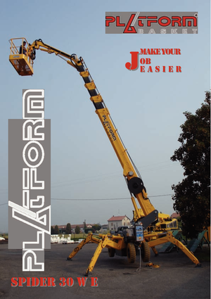 Plataformas articuladas de ruedas Basket Spider 30 WE