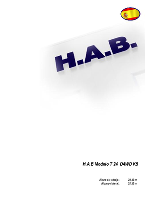 Plataformas telescópicas de ruedas HAB T 24 D 4WD K5