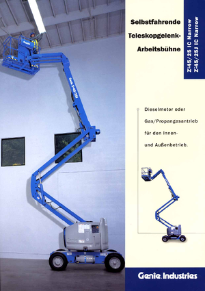 Plataformas articuladas de ruedas Genie Z 45/25 J IC Narrow