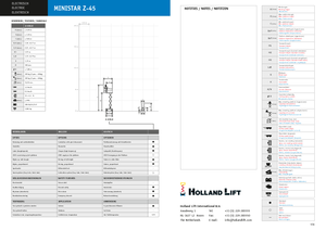 Plataformas de tijera de orugas Holland-Lift Q-135 DL 24 TR