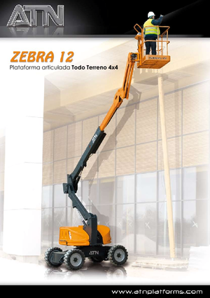 Plataformas articuladas de ruedas ATN Zebra 12