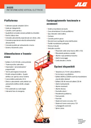 Plataformas de tijeras de ruedas JLG 2632ES