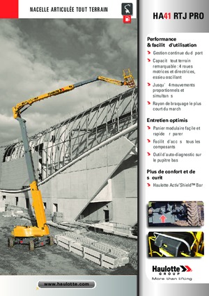Plataformas articuladas de ruedas Haulotte HA41 RTJ PRO