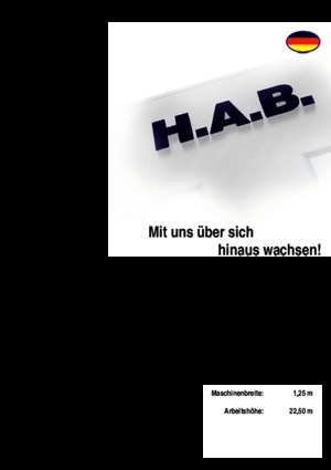 Plataformas de tijeras de ruedas HAB S 225-12 D 4WD S