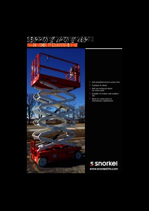 Plataformas de tijeras de ruedas Snorkel S3226E