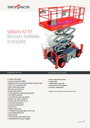 Plataformas de tijeras de ruedas Skyjack SJ III 6826 E