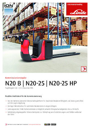 Recolectores de pedidos Linde N25HP