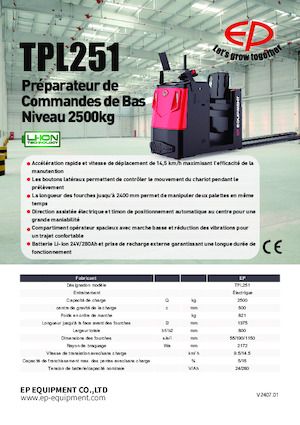 Recolectores de pedidos EP TPL251