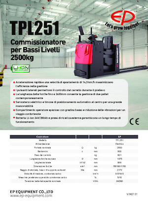 Recolectores de pedidos EP TPL251