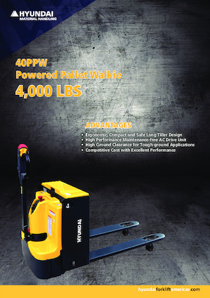 Transpaleta elec. de conductor acompañante Hyundai 40PPW