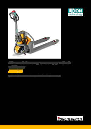 Transpaleta elec. de conductor acompañante Jungheinrich AME 13