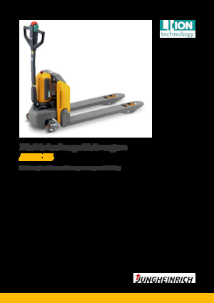 Transpaleta elec. de conductor acompañante Jungheinrich AME 15