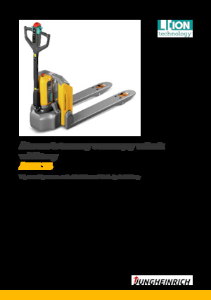 Transpaleta elec. de conductor acompañante Jungheinrich AME 15