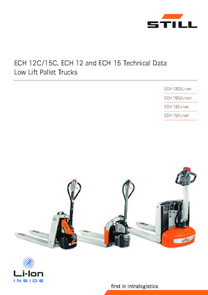 Transpaleta elec. de conductor acompañante Still ECH 15C